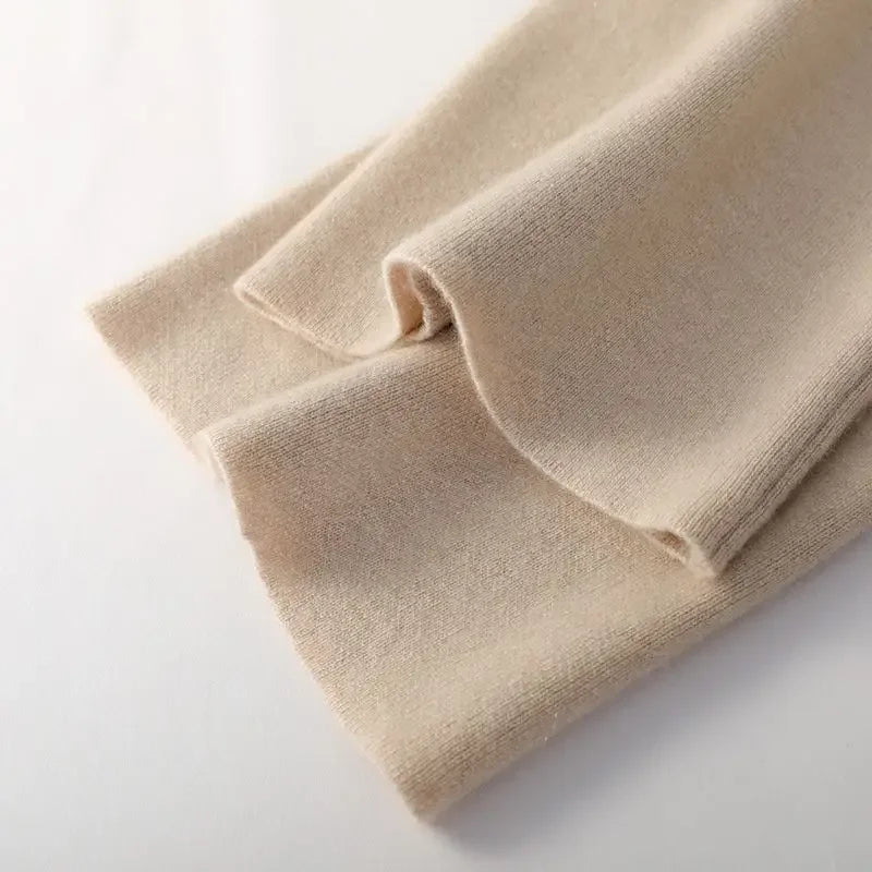 Stretch Cotton Blend Wide-Leg Pants